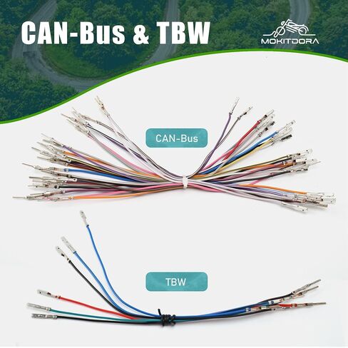 Mokitdora 10 "12" مقود الأسلاك تمديد تسخير و TBW Throttle Wiring Harness Plug N Play متوافق مع 2007-2013 Harley Touring Model in Saudi Arabia
