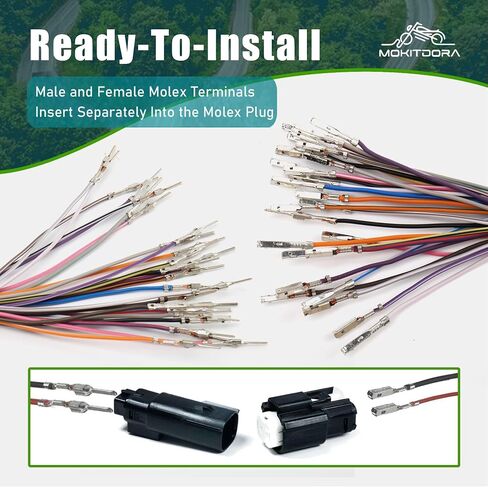 Mokitdora 10 "12" مقود الأسلاك تمديد تسخير و TBW Throttle Wiring Harness Plug N Play متوافق مع 2007-2013 Harley Touring Model in Saudi Arabia