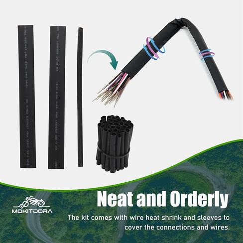 Mokitdora 10 "12" مقود الأسلاك تمديد تسخير و TBW Throttle Wiring Harness Plug N Play متوافق مع 2007-2013 Harley Touring Model in Saudi Arabia