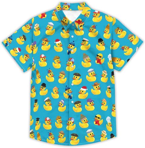 Funny Hawaiian Shirts for Men Short Sleeve Button Down Casual Shirts Summer Tropical Beach Shirt in Kuwait