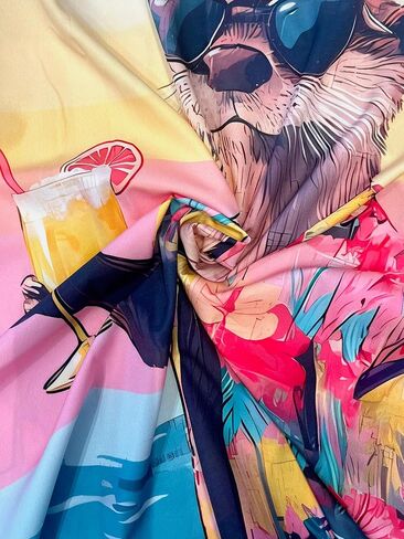 Men's Hawaiian Shirt Button Down Funny Printed Casual Short Sleeve Summer Beach Shirts in Saudi Arabia