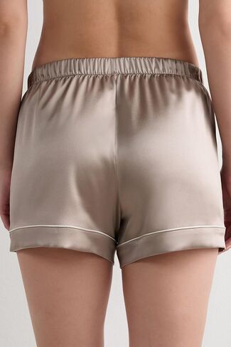 Woman's Piped Silk Shorts in Saudi Arabia