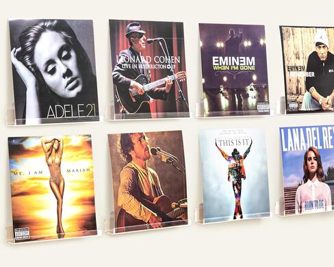 12 حزمة سجل سجل الفينيل ، رف جدار الجدار فينيل ، حامل سجل للعرض والتخزين ، أرفف عائمة للجدار وغرفة المعيشة وغرفة النوم in Kuwait