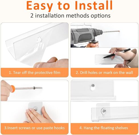 12 حزمة سجل سجل الفينيل ، رف جدار الجدار فينيل ، حامل سجل للعرض والتخزين ، أرفف عائمة للجدار وغرفة المعيشة وغرفة النوم in Kuwait