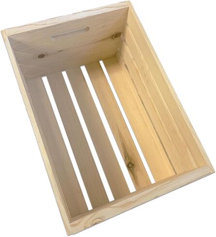Wilson Large Wooden Pine Crate for Storage and Decoration at Home, Office, Kitchen, Bedroom, and Retail (12.5"x9.625"x17.875") (Set of 3) in Saudi Arabia