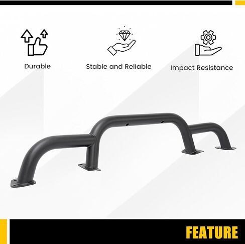 Kuafu Front Bumper Brush Guard Bar Bar Bar متوافق مع 2018-2024 Jeep Wrangler JL Gladiator JT Triple Hoop Pumper Bar Winch & Grille Grille Guard Protector Protection for 82216474aa Steel Powder in Saudi Arabia