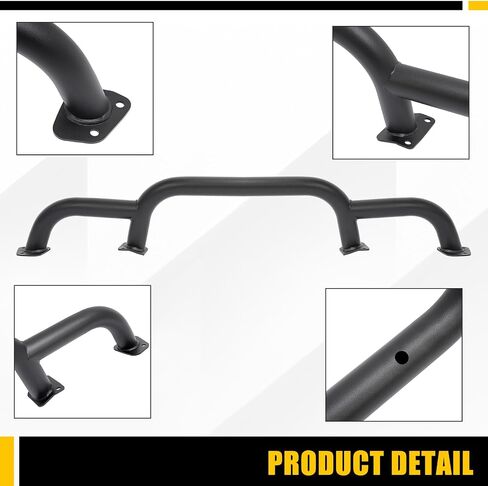 Kuafu Front Bumper Brush Guard Bar Bar Bar متوافق مع 2018-2024 Jeep Wrangler JL Gladiator JT Triple Hoop Pumper Bar Winch & Grille Grille Guard Protector Protection for 82216474aa Steel Powder in Saudi Arabia
