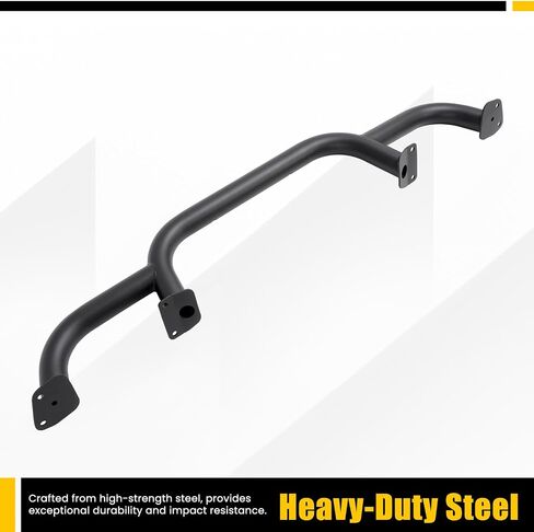 Kuafu Front Bumper Brush Guard Bar Bar Bar متوافق مع 2018-2024 Jeep Wrangler JL Gladiator JT Triple Hoop Pumper Bar Winch & Grille Grille Guard Protector Protection for 82216474aa Steel Powder in Saudi Arabia
