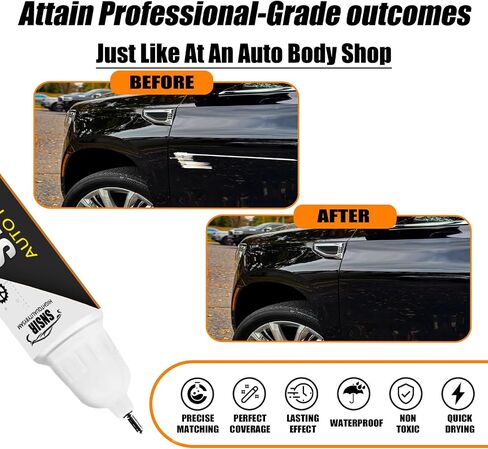 Pure Black Touch Up Paint for Cars, Color Accurate Touch Up Paint for Cars, Premium Car Scratch Remover for Deep Scratches, Easy to Use, Safe and Non-toxic in Saudi Arabia