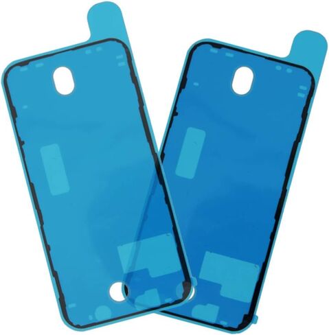 ملصق LCD لاصق مقاوم للماء مسبق القطع من MMOBIEL 2X متوافق مع iPhone 12/ iPhone 12 Pro - 6.1 بوصة أسود لإطار شاشة LCD بما في ذلك مجموعة أدوات in Saudi Arabia