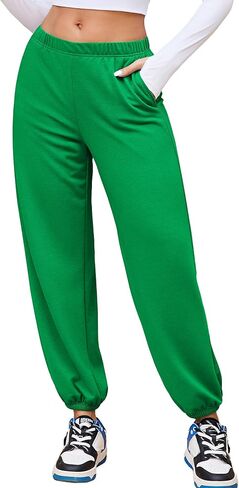 Ekouaer Pajamas Pants, Comfy Lounge Pj Baggy Sweatpants Loose Workout Joggers Pant Sleep Bottoms with Pockets for Women in Saudi Arabia