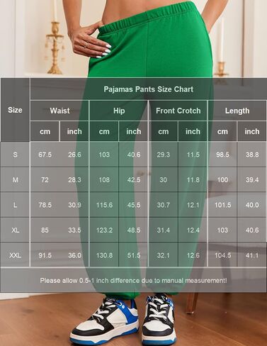 Ekouaer Pajamas Pants, Comfy Lounge Pj Baggy Sweatpants Loose Workout Joggers Pant Sleep Bottoms with Pockets for Women in Saudi Arabia