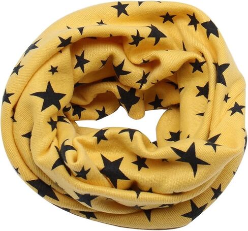 Scarf Child Kids Winter Warm Snood Scarf Shawl Boys Girls Neck Warm Neckerchief (Color: 7) (2) (Yellow) in Saudi Arabia