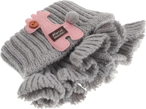 Kids Cartoon Knitted Scarf Neck Warmer for Winter Warm Toddler Scarf for Boys and Girls Fun Design in Saudi Arabia
