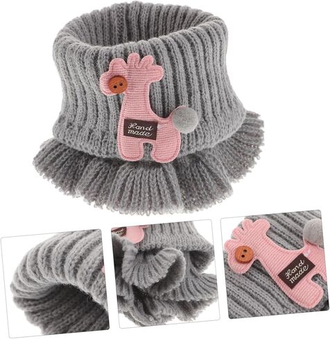 Kids Cartoon Knitted Scarf Neck Warmer for Winter Warm Toddler Scarf for Boys and Girls Fun Design in Saudi Arabia
