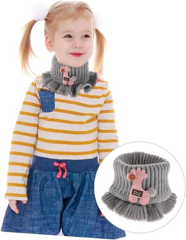 Kids Cartoon Knitted Scarf Neck Warmer for Winter Warm Toddler Scarf for Boys and Girls Fun Design in Saudi Arabia