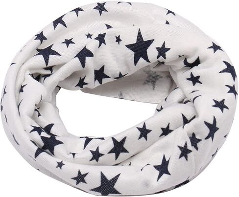Scarf Child Kids Winter Warm Snood Scarf Shawl Boys Girls Neck Warm Neckerchief (Color: 7) (2) (White) in Saudi Arabia
