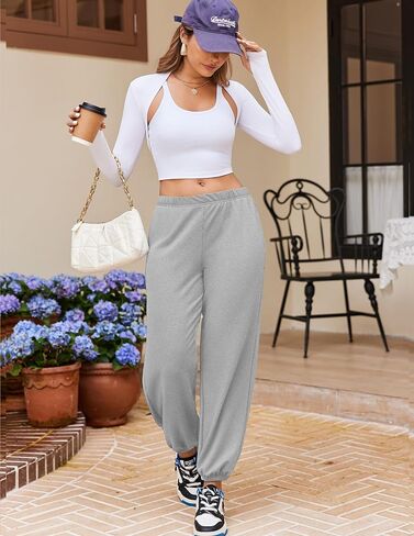 سروال بيجاماس Ekouaer ، صالة مريحة PJ PJ Praggy Pants Workout الركض في قيعان النوم مع جيوب للنساء in Saudi Arabia