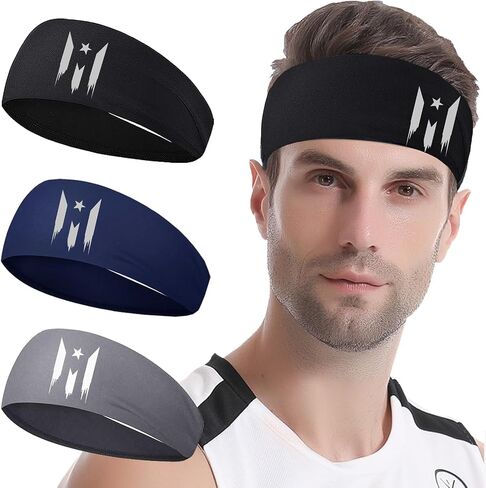3pcs Sweat Bands Headbands Men Sweatbands Headbands for Women Christian CrossSports Running in Saudi Arabia