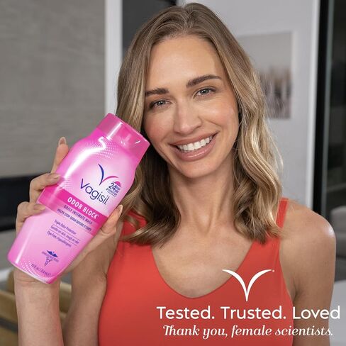 Vagisil Feminine Wash for Intimate Area Hygiene, Odor Block, Gynecologist Tested, Hypoallergenic, 16.9 oz with Pump (Pack of 2) in Kuwait