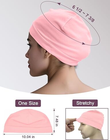 ROYBENS 97% Cotton Skull Cap Beanies for Men Women, Breathable Helmet Liner Sleep Hat in Kuwait
