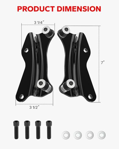 Amazicha Vivid Black 4 Point Docking Hardware Kit متوافق مع Harley Davidson Touring Street Glide Electra Glide Road Road Glide 2014 2015 2017 2018 2018 2020 2021 2022 2023 2024 in Kuwait