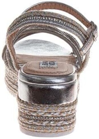 Badgley Mischka Girls' Metallic and Raffia Sandals in Saudi Arabia