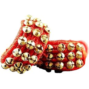 eSplanade Ghungroo, Ghungru (24 + 24) - 3 Line Ghungroo on Red Cushion Pads | Bell, Ghungru 3 Line Red Pad, Red Pad Ghungroo 3 Line | Kathak Indian Classic Dance