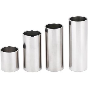 Guitar Slide, 4PCS Diverse Types Stainless Steel Guitar Slide Tone Bar Set for Guitar Instrument