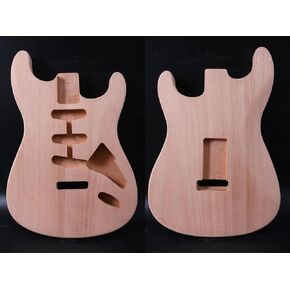 DIY Guitar Body HSH pickups whole Mahogany wood for ST style replacement part Unfinished bolt on