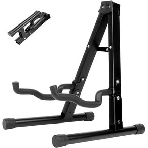 Guitar Stand, Foldable Electric Guitar Stands Floor, Non-slip Rubber And Foam Arm Metal Electric Guitar Stand, Suitable Stand for Acoustic Guitar, Electric Guitar, Bass, Ukulele, Banjo