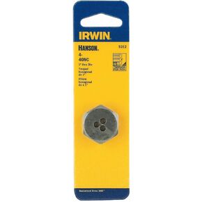 Hanson 9312 Die 4-40 NC 1" Hex, for Tap Die Extraction