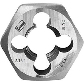 Hanson 6527 Die 5/16"-18 NC 1" Hex, for Tap Die Extraction