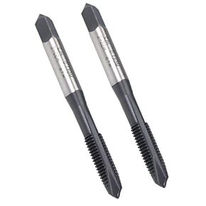 Spiral Point Threading Tap for Thread Repair H2 Tolerance High Speed Steel TICN Coated Round Shank with Square End Metric Screw Taps Tapping M6 x 1.0mm 2pcs