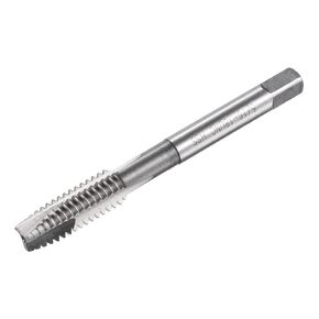 uxcell Spiral Point Threading Tap 5/16-18 UNC, HSS (High Speed Steel) Machine Thread Screw Tap 3 Straight Flutes Uncoated Tapping Tool H2 Tolerance