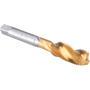 1/2"-20 UNF Spiral Flute Tap, HSS Titanium Coated Spiral Flute Plug Threading Tap 1/2 x 20 UNF