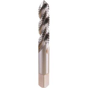 MaxTool 3/8-16 Spiral Flute Taps HSS M2 Thread Taps 16 TPI FULLY GROUND RIGHT HAND; SFF02W02R24
