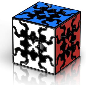 Gear 3x3x3 Magic Cube with Three-Dimensional Gear Structure, Embedded Tile Design Tetrahedron Speed Puzzle Cubo Suitable for Brain Development Puzzle Games