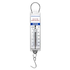 EISCO Premium Spring Balance, 0-500g / 0-5N - High Resolution, Dual Transparent Scale, Newtons & Grams - Zero Calibration Capability - Acrylic Body - Eisco Labs