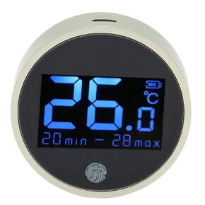 Aquarium Thermometer Digital, LED Fish Tank Thermometer with 3.3ft Probe Cable, Over Temperature Alarm, Accurate to ±0.1℃, Reptile Thermometer for Aquarium Fish Tank