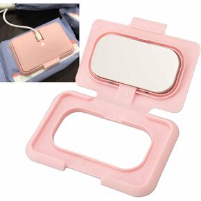 Pink USB Warms Baby Wipes Heating Box, Baby Wipe Warmer,Portable Baby Wipe Warmer for Travel Home Car, Portable Diaper Wipe,Wartable USB Wet Wipe Heater Pink Baby