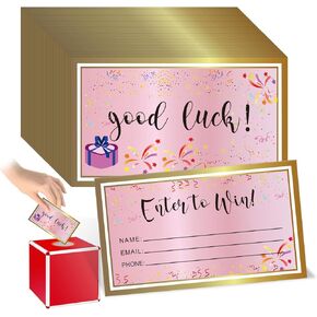 300PCS Raffle Tickets,Enter to Win Entry Form Cards,Collect Name Address Phone Email,Raffle Entry Tickets for Contests,Raffles,Ballots,Drawings,3.5 x 2.1 Inches