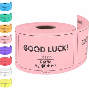 Tacticai 250 Raffle Tickets, Blue (8 Color Selection), 3.5" x 2" - Enter to Win Form Card with Name, Phone & Email - for Events, Contest, 50/50, Ballot Box, Fundraiser & Prizes