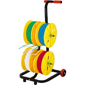 موزع الكابلات 4 لفائف سلك موزع العلبة مع عجلات، موزع الأسلاك الصخرية، يحمل بكرات كابل واحدة in Kuwait