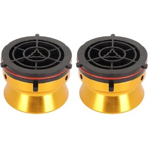 1 Pair Nab Hub Adapters, 10 Inch Aluminium Reel to Reel Tape Nab Hub Adapter, for Studer ReVo for Akai for Teac, Universal Reel Tape Recorder Accessories (Red)