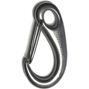 US STAINLESS Stainless Steel 316 Spring Gate Snap Hook Clip 2" Marine Grade Lobster Claw