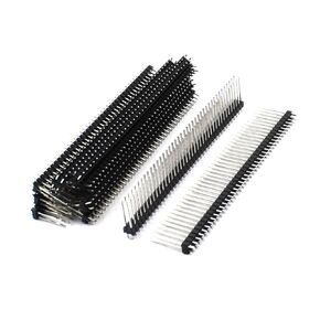 uxcell 10Pcs 2.54mm 80Pin Double Row Straight Pin Header Connector Strip 20mm