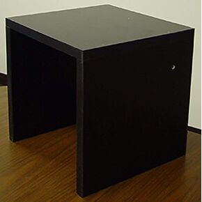 NL8820B Countertop Buffet Stand for 2 Gravity Bins, Wood and Laminate, Black in Saudi Arabia