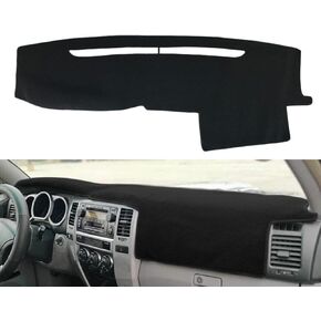 Dashboard Cover Dash Cover Mat Pad Carpet Custom Fit for Toyota 4Runner 2003 2004 2005 2006 2007 2008 2009 Without Dash Speaker (Black) Y17