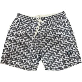 Mens Swim Trunks Quick Dry Swim Shorts with Mesh Lining Swimwear Bathing Suits (Fishes Pattern)